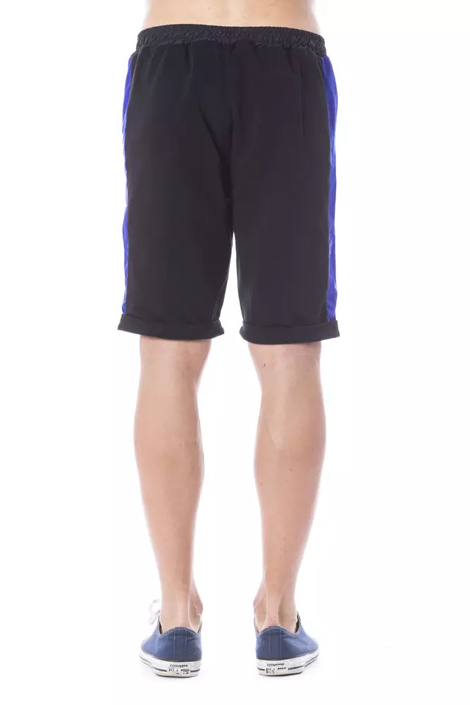 Schwarze Herrenshorts aus Baumwolle