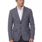 Blazer da uomo in lana blu