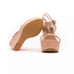 Beige Polyethylene Women Sandal