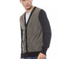 Multicolor Wool Men Cardigan