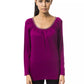 Purple Viscose Women Top