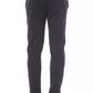 Blue Viscose Men Pant