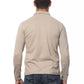 Beige Cotton Men Shirt