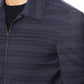 Blue Wool Men Bomber Jacket