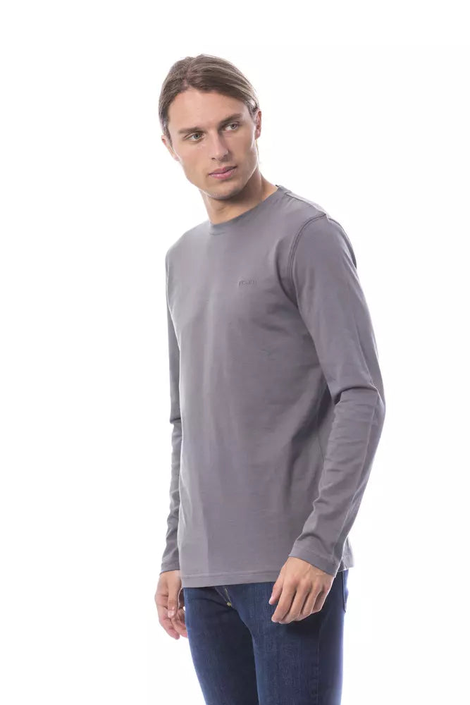 Graues Herren-T-Shirt aus Baumwolle