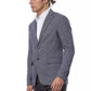 Blazer da uomo in lana blu