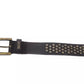 Black Leather Women Belt