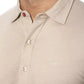 Beige Cotton Men Shirt