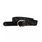 Black Wool Women's Belt