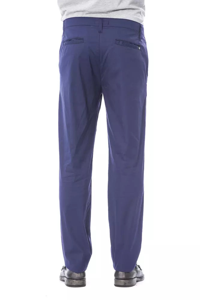Blaue Baumwollhose für Herren