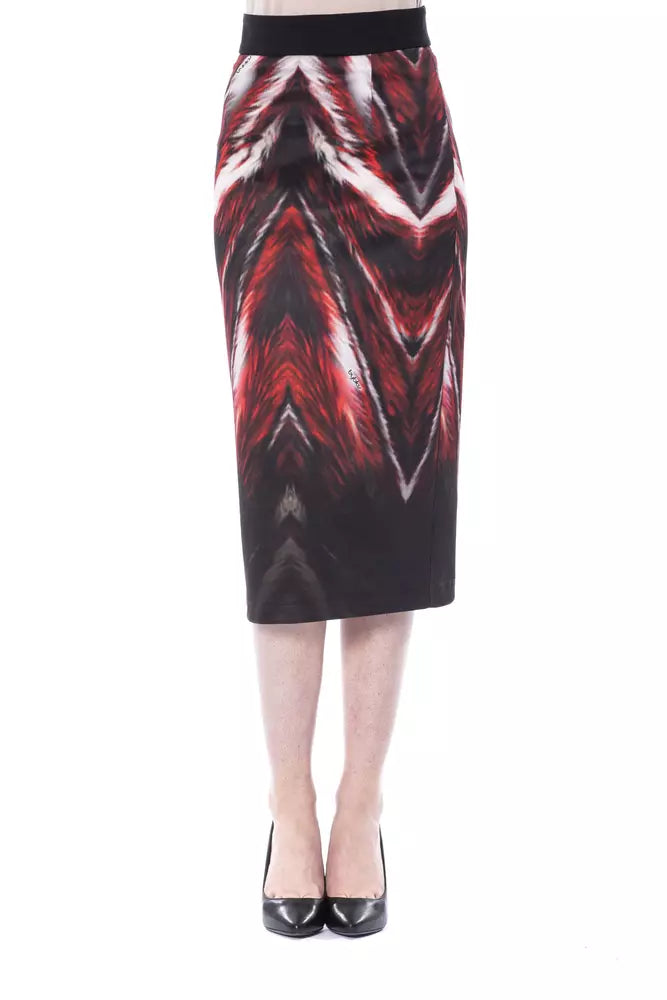 Multicolor Polyester Women's Pencil Skirt