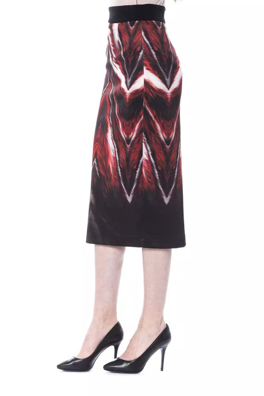 Multicolor Polyester Women's Pencil Skirt