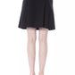 Black Polyester Women Skirt