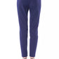 Blue Polyester Women's Pants