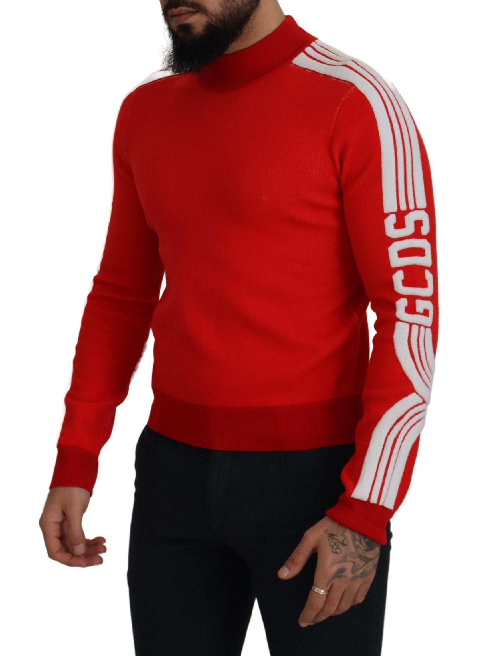 Eleganter roter Pullover für Herren