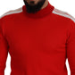 Elegant Red Pullover Sweater for Men