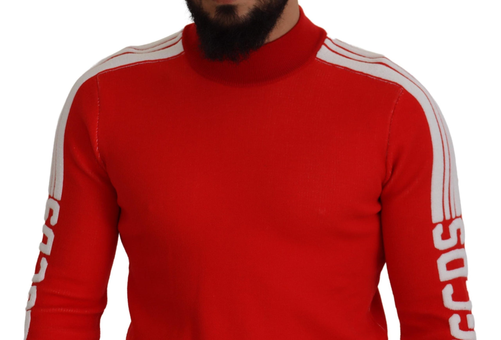 Eleganter roter Pullover für Herren