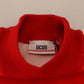 Elegant Red Pullover Sweater for Men