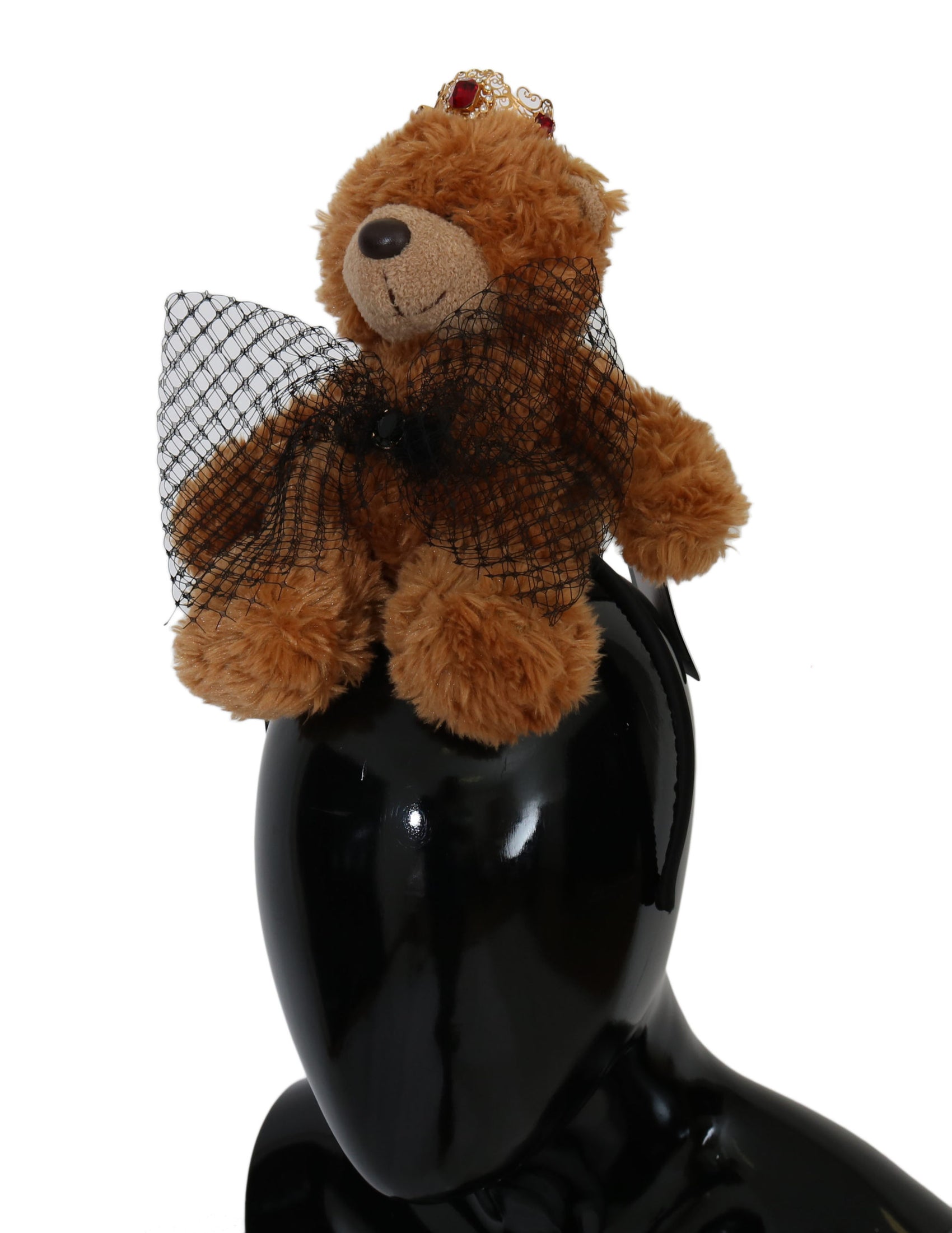 Teddybär-Haarband mit Kristallkrone