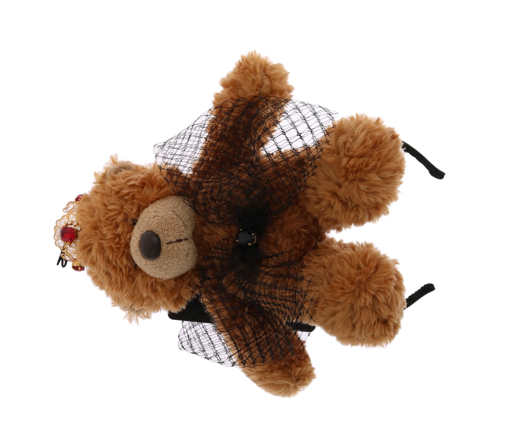 Teddybär-Haarband mit Kristallkrone