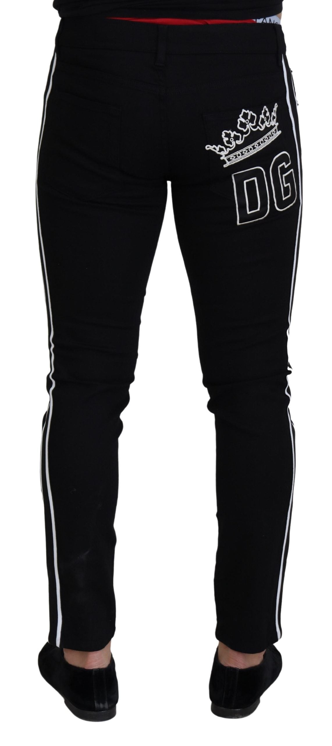 Elegante schwarze Slim Fit Jeans