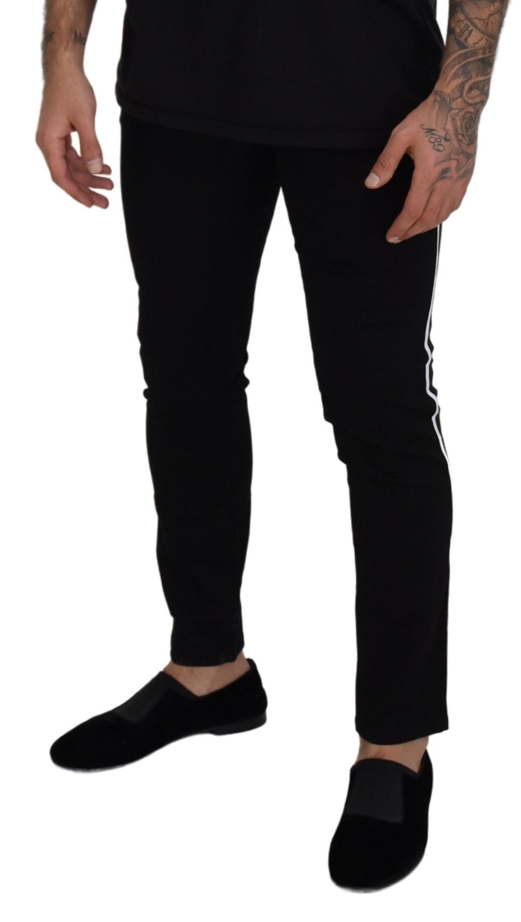 Elegante schwarze Slim Fit Jeans