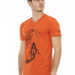T-shirt da uomo in cotone rosso