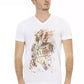Weißes Herren-T-Shirt aus Baumwolle