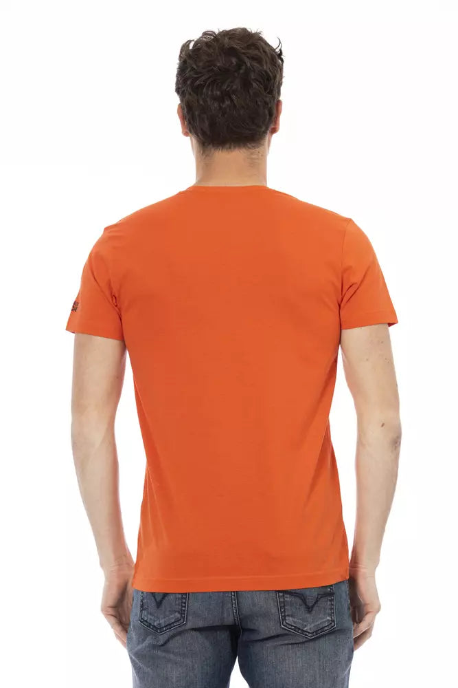 T-shirt da uomo in cotone rosso