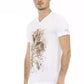 Weißes Herren-T-Shirt aus Baumwolle
