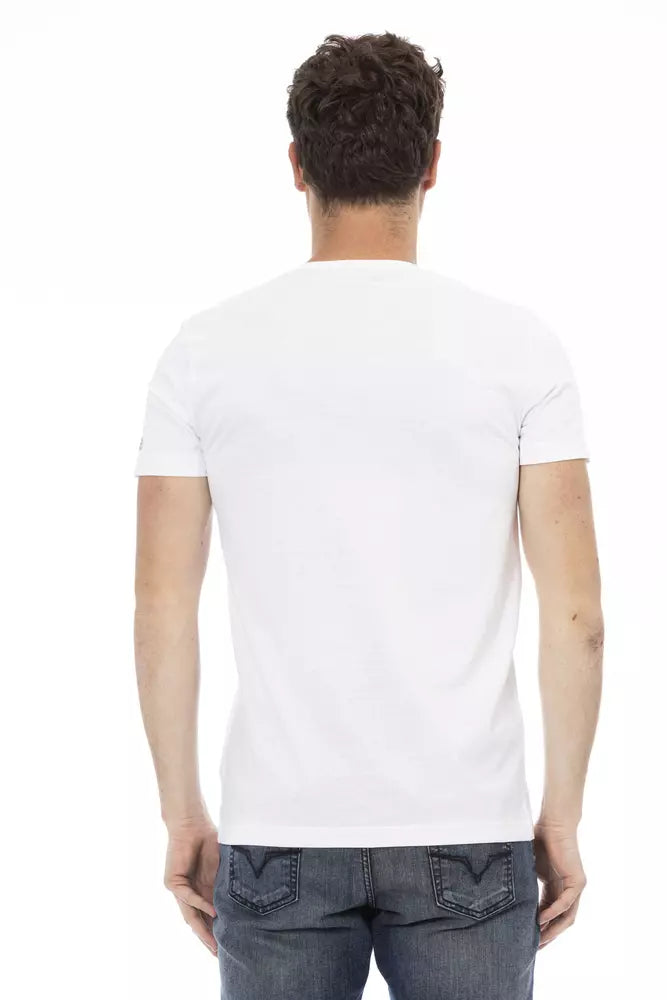 Weißes Herren-T-Shirt aus Baumwolle