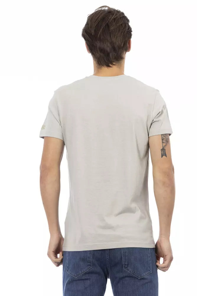 "Graues Baumwoll-Herren-T-Shirt"
