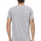 T-shirt da uomo in cotone grigio