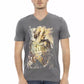 Graues Herren-T-Shirt aus Baumwolle