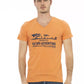 Oranges Herren-T-Shirt aus Baumwolle
