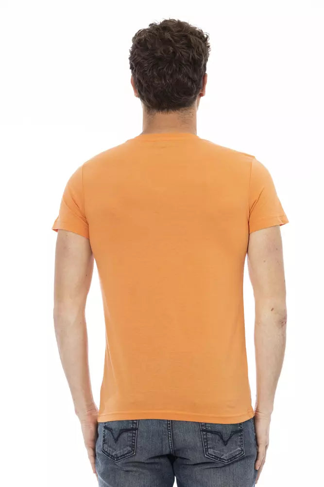 Oranges Herren-T-Shirt aus Baumwolle
