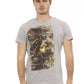 Graues Herren-T-Shirt aus Baumwolle