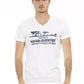 Weißes Herren-T-Shirt aus Baumwolle