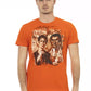 Oranges Herren-T-Shirt aus Baumwolle