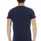 Blaues Herren-T-Shirt aus Baumwolle