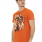 Oranges Herren-T-Shirt aus Baumwolle