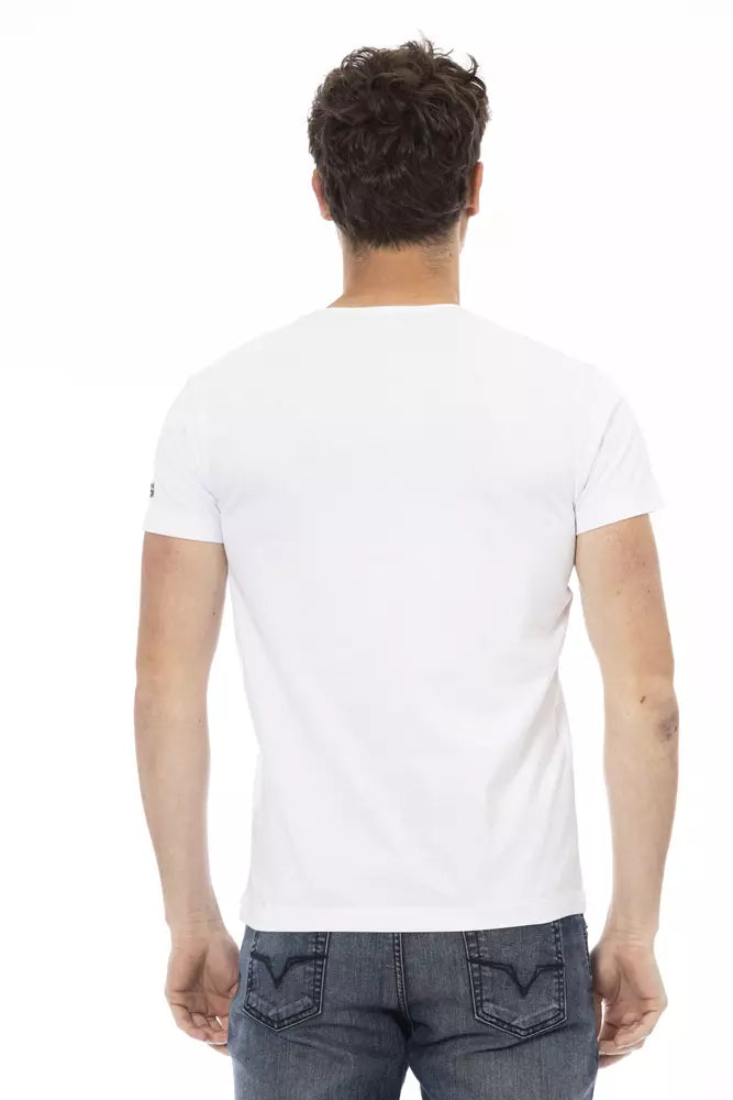 Weißes Herren-T-Shirt aus Baumwolle