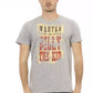 Graues Herren-T-Shirt aus Baumwolle