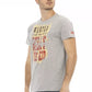 Graues Herren-T-Shirt aus Baumwolle