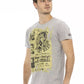 Graues Herren-T-Shirt aus Baumwolle