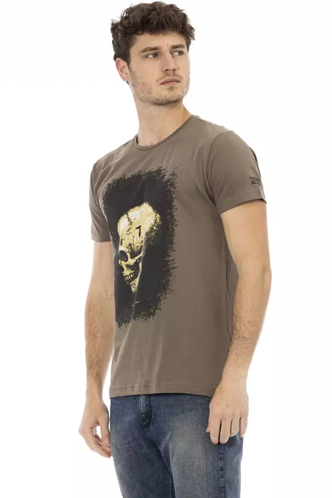 Braunes Herren-T-Shirt aus Baumwolle