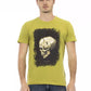 Grünes Herren-T-Shirt aus Baumwolle