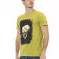 Grünes Herren-T-Shirt aus Baumwolle