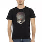 Schwarzes Herren-T-Shirt aus Baumwolle