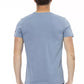 Hellblaues Herren-T-Shirt aus Baumwolle